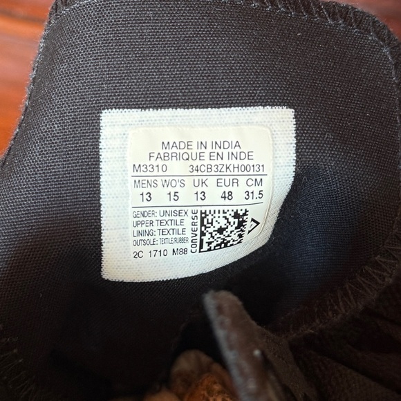 Men’s size 13 Converse Chuck Taylor All Star black classic high top sneakers - Picture 4 of 11